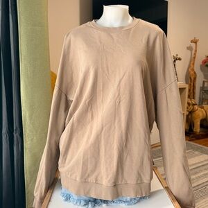 ONLY & SONS Beige Crewneck Sweatshirt